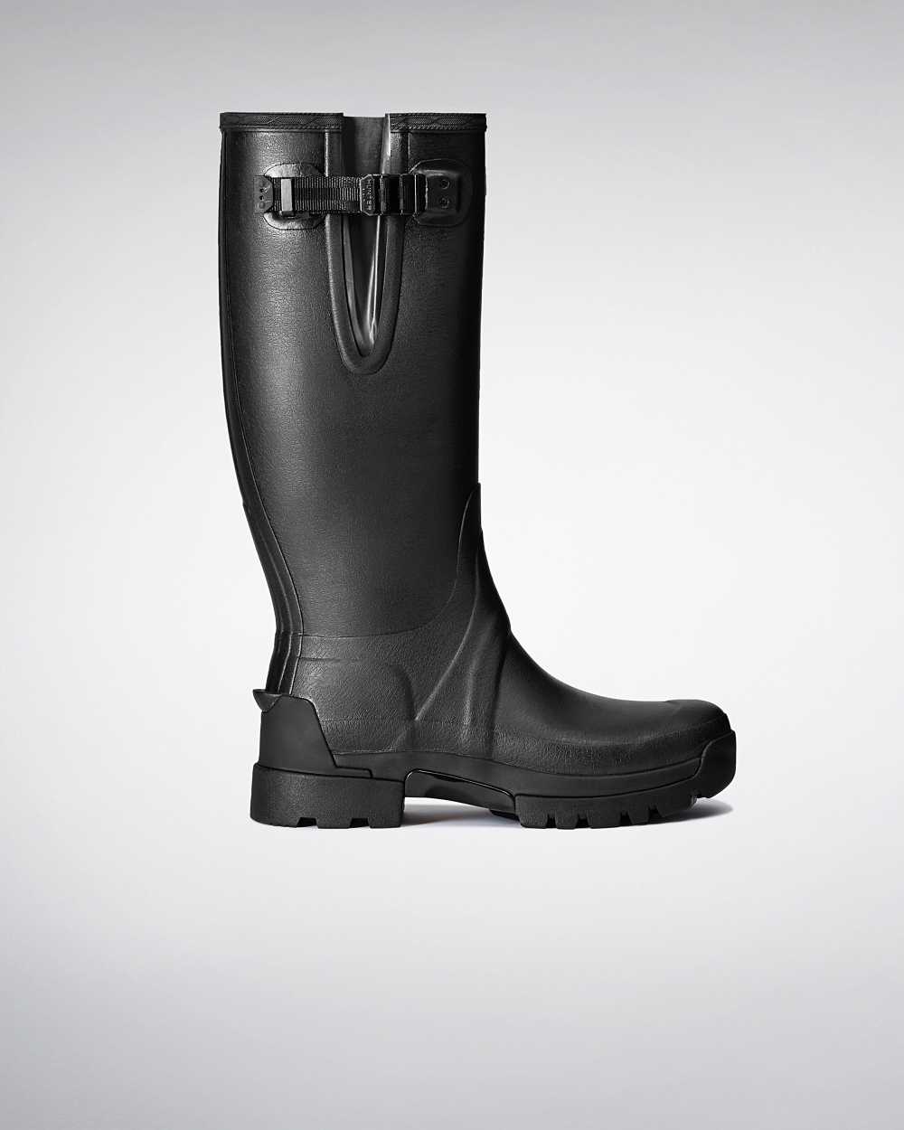 Botas De Lluvia Hombre - Hunter Balmoral Adjustable 3mm Neoprene Negro - ZKLQVY-472 - Negro